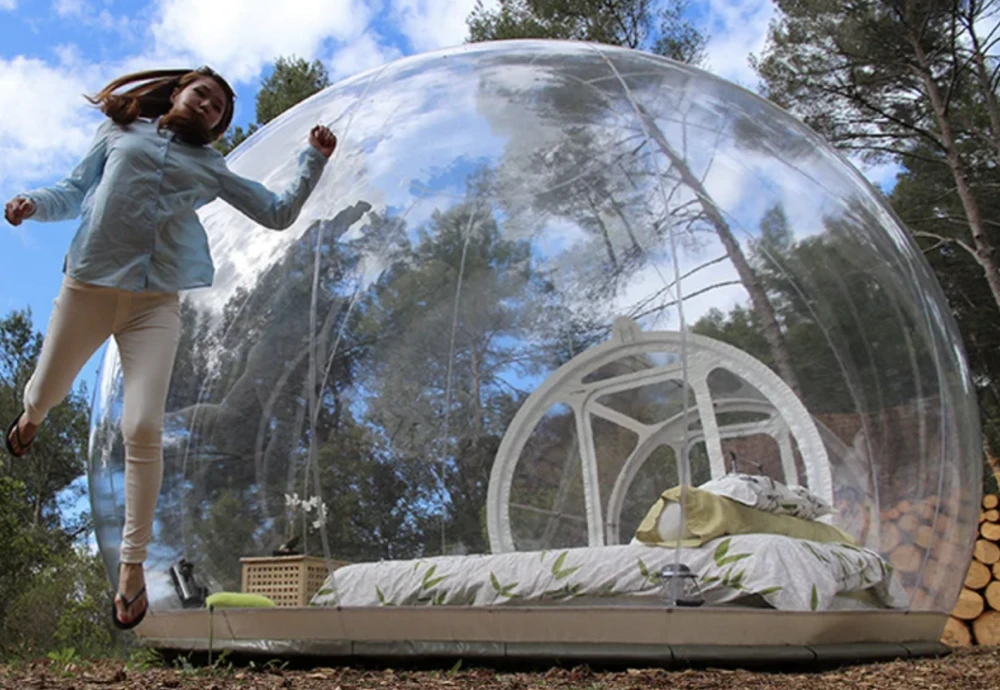 see through bubble tent