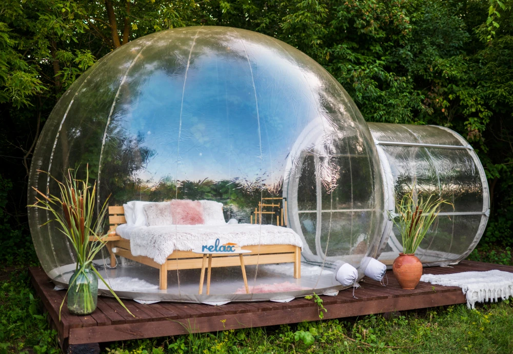 inflatable transparent tent